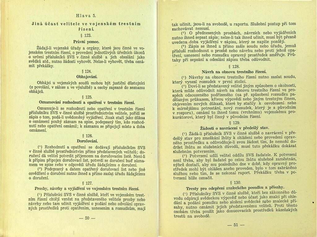 Zatimní Služební řád Svs Díl I., Ii. Ms 1949 (27)