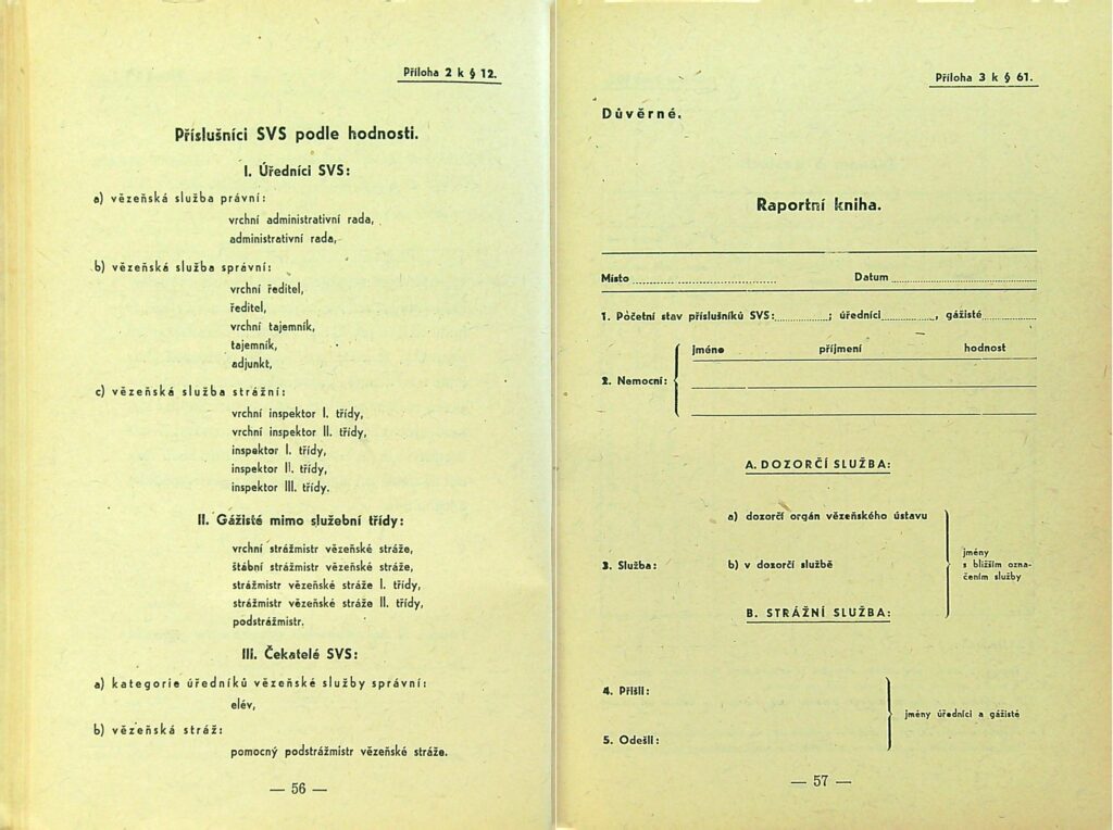 Zatimní Služební řád Svs Díl I., Ii. Ms 1949 (30)
