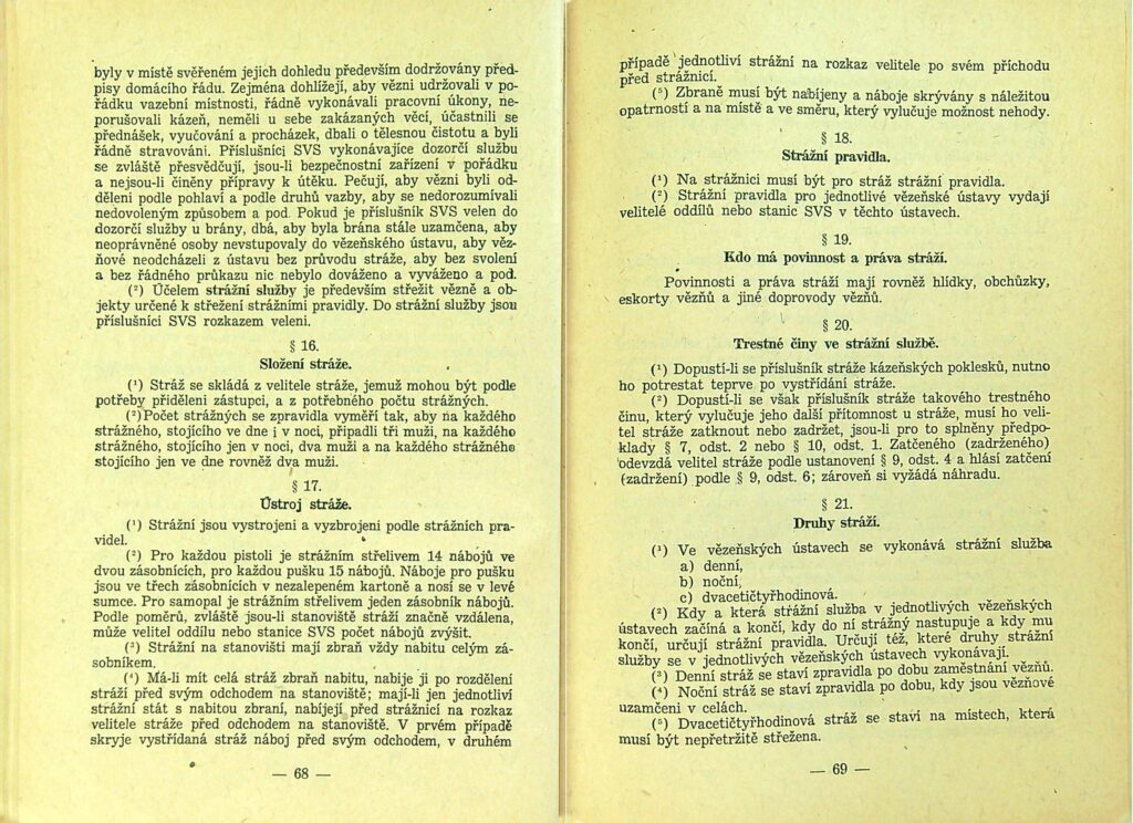 Zatimní Služební řád Svs Díl I., Ii. Ms 1949 (36)