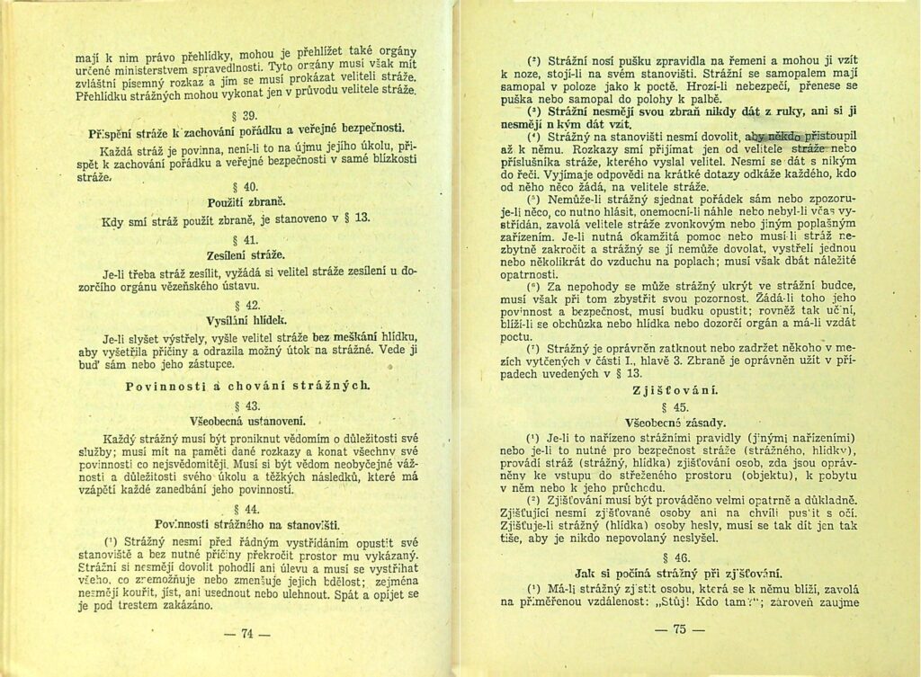 Zatimní Služební řád Svs Díl I., Ii. Ms 1949 (39)