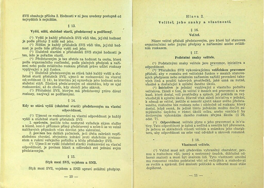 Zatimní Služební řád Svs Díl I., Ii. Ms 1949 (7)